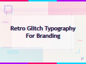 Free Retro Glitch Fonts for Bold Branding Typography